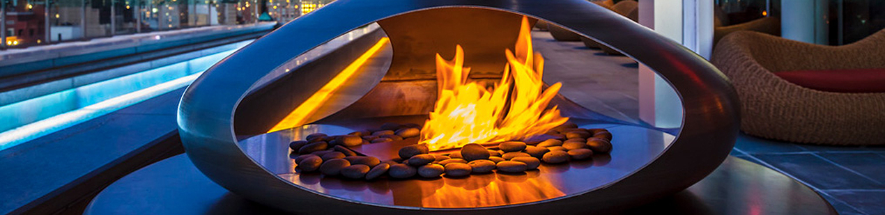 The fire orb at The Press Lounge.